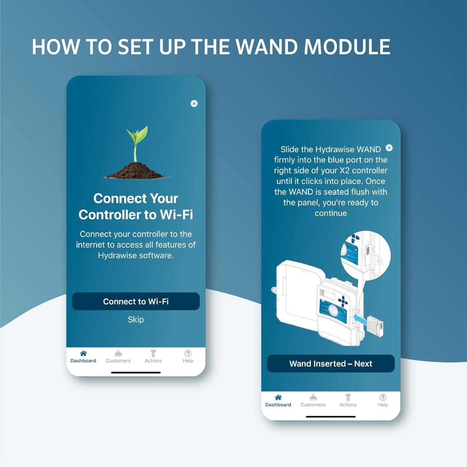Hunter Wand Smart WiFi Module Gray Remote Scheduling for X2 Sprinkler Controller