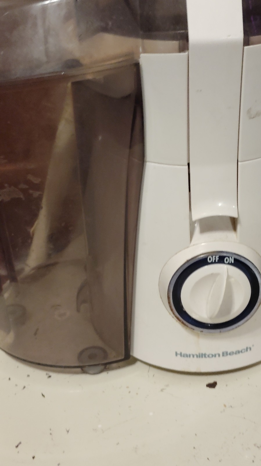 Hamilton Beach Centrifugal Juicer White Dishwasher-Safe Parts Electric
