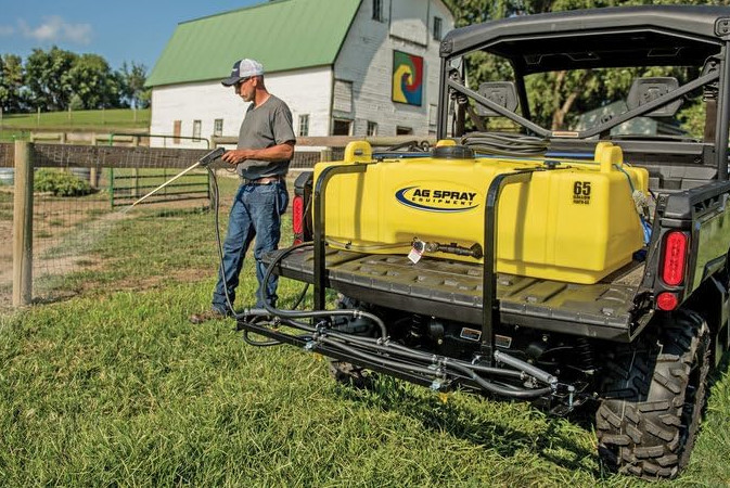 AG SPRAY 65 Gallon UTV Sprayer 4.0 GPM DLX Gun Boom Sold Separate, Free Shipping