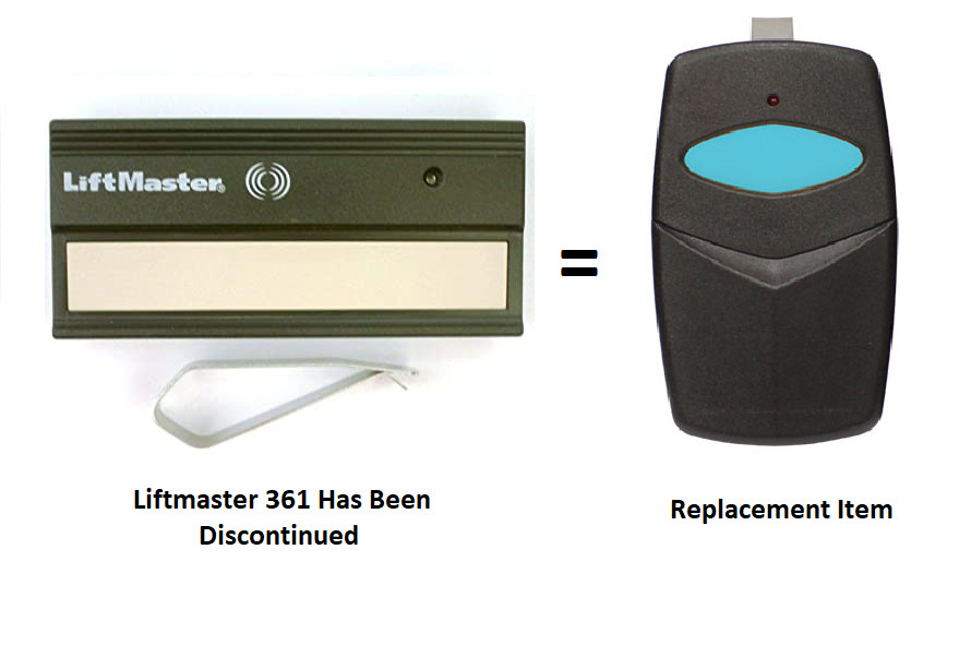 Liftmaster 361LM Remote Control – 1 Button 9 Code Switch Remote Clicker 315MHz