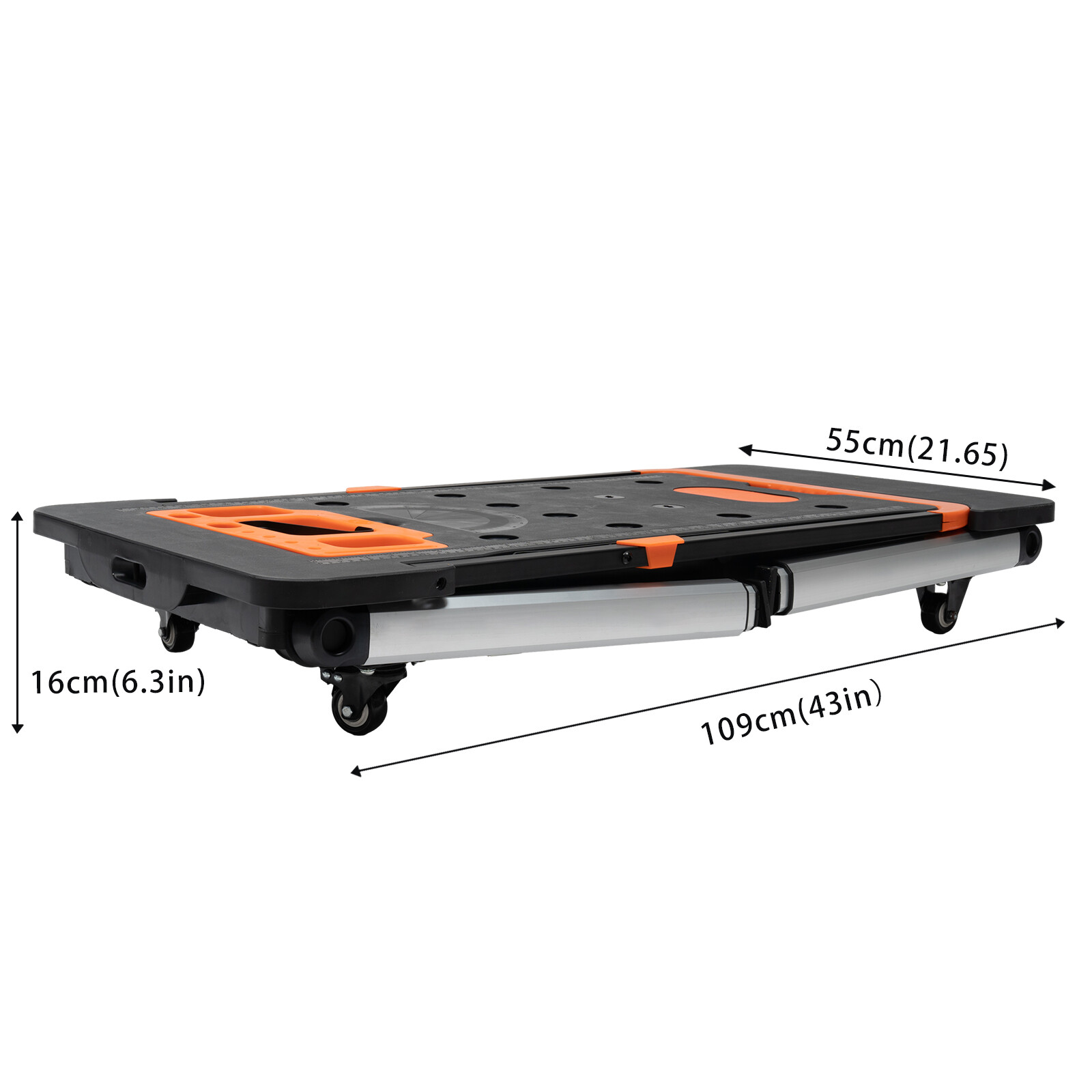 7-in-1 Portable Workbench Folding Sawhorse Work Table 550LBS Capacity 1090x550mm