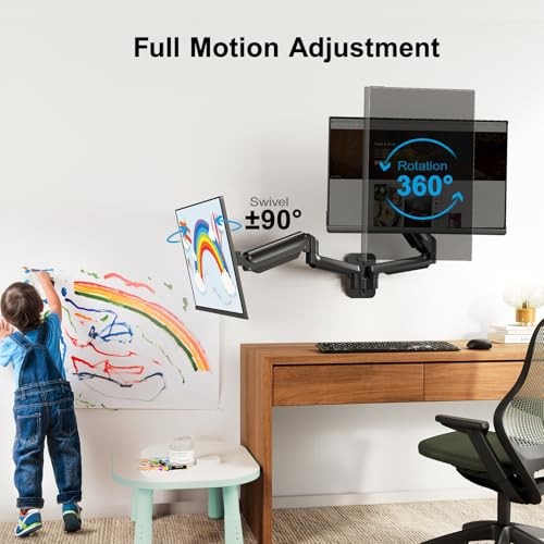 Gaming Dual Monitor Wall Mount for 17-32 Inch Computer Screen Mount (4.4