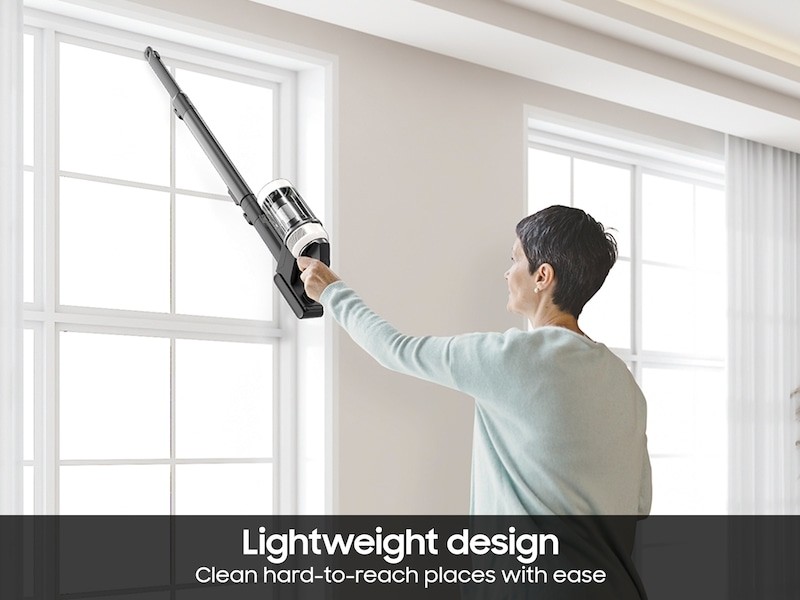 Samsung Bespoke Jet™ Cordless Stick Vacuum with Clean Station – Misty White