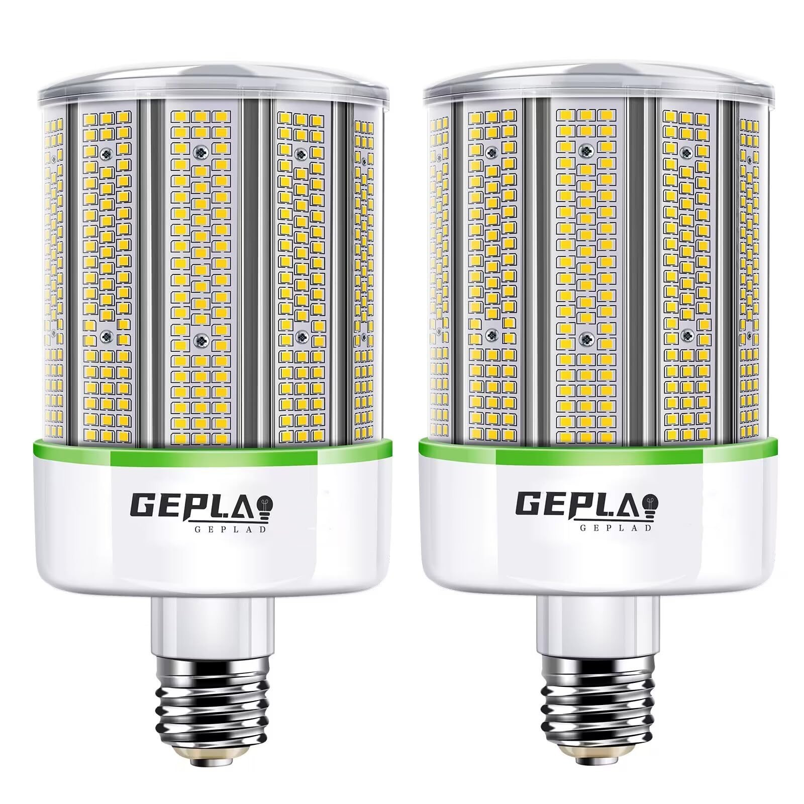 GEPLAD 2-Pack 150W LED Corn Bulb, 1500W Equivalent, E39 Mogul Base, 23,700 Lu…