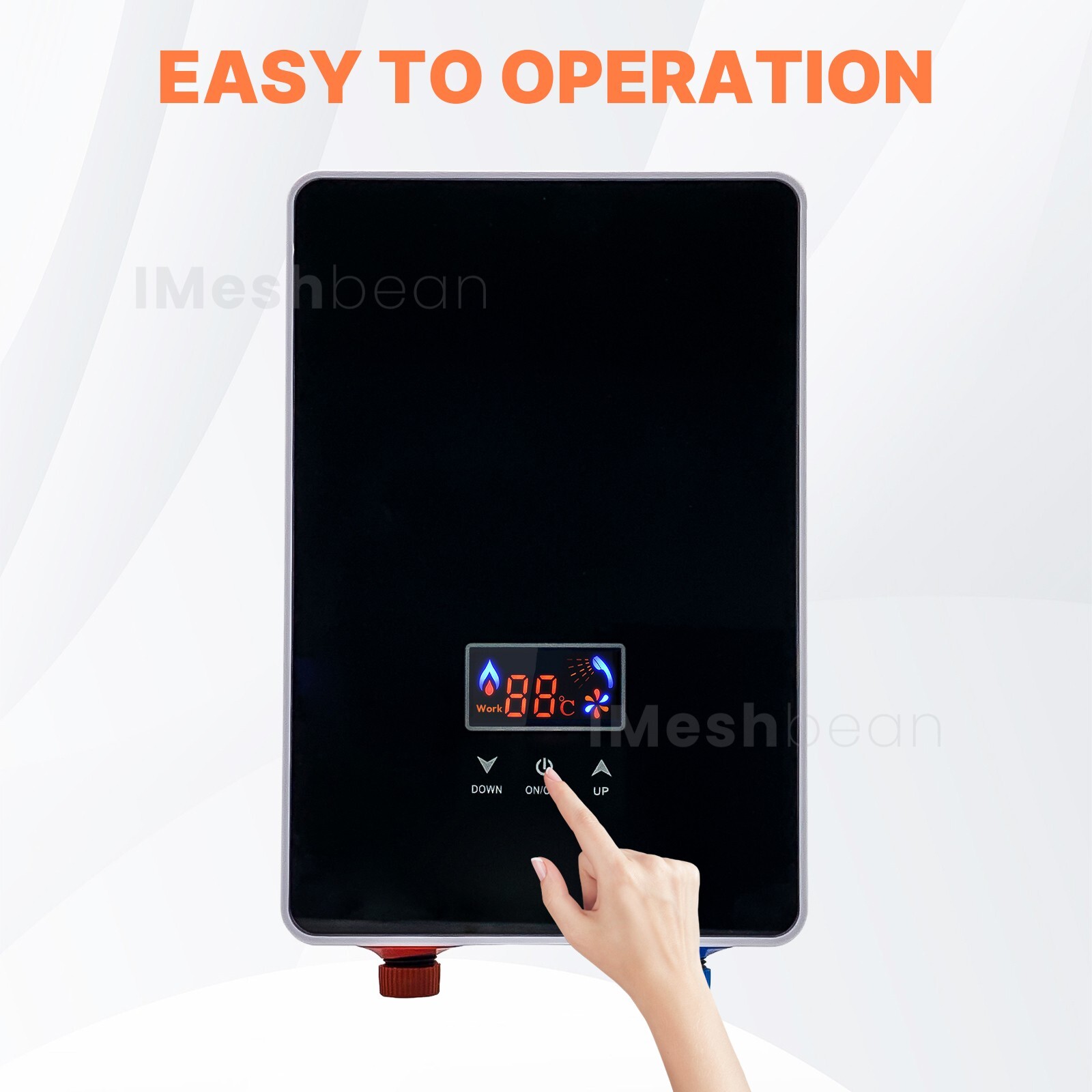 6500W 220V Kitchen Electric Hot Tankless Water Heater Instant Boiler w/Shower US