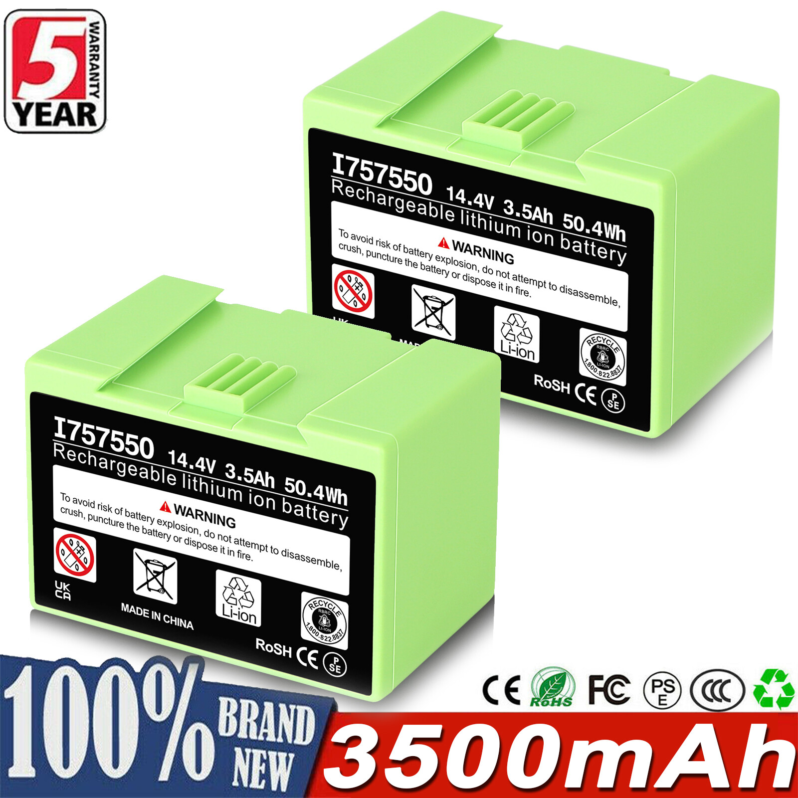 for iRobot Roomba 14.4V 3.5Ah Lithium Battery i3 i4 i6 i7 j7 i8 e e5 e6 ABL-D1