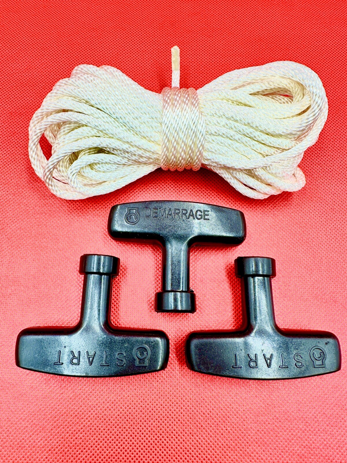 Starter Rope Pull Cord 4.5mm x 10m (30Feet) w Handle for Honda Briggs Kohler