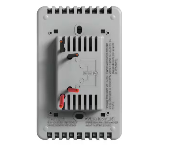 Cadet Double-Pole 15A Line Voltage 120/240V TEP Programmable Thermostat White