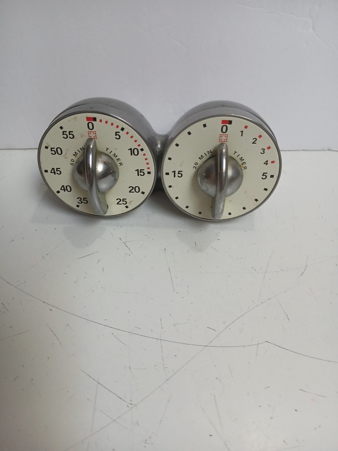 VTG Bengt Ek Designs Sweden Double Timer 60/20 Minutes MCM Aluminum Timer