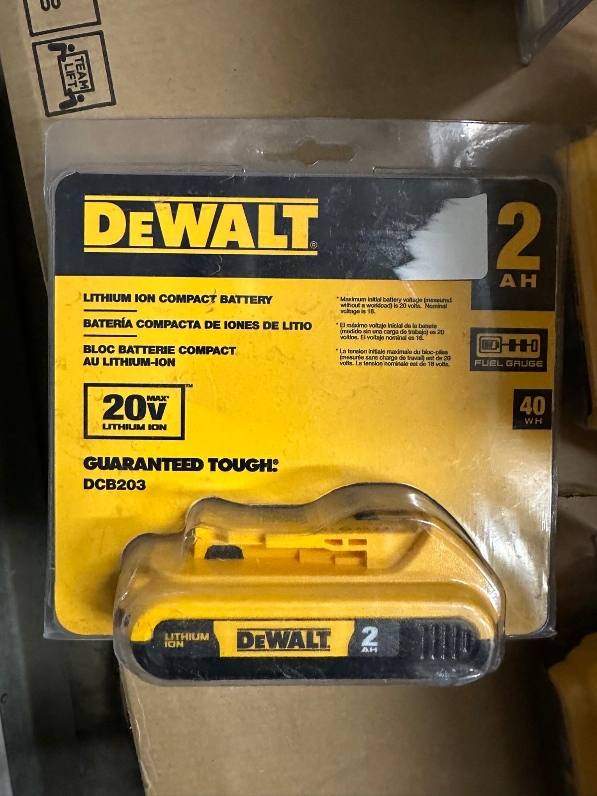 DEWALT DCB203 20V MAX 2Ah Lithium Ion Battery Genuine – NEW!