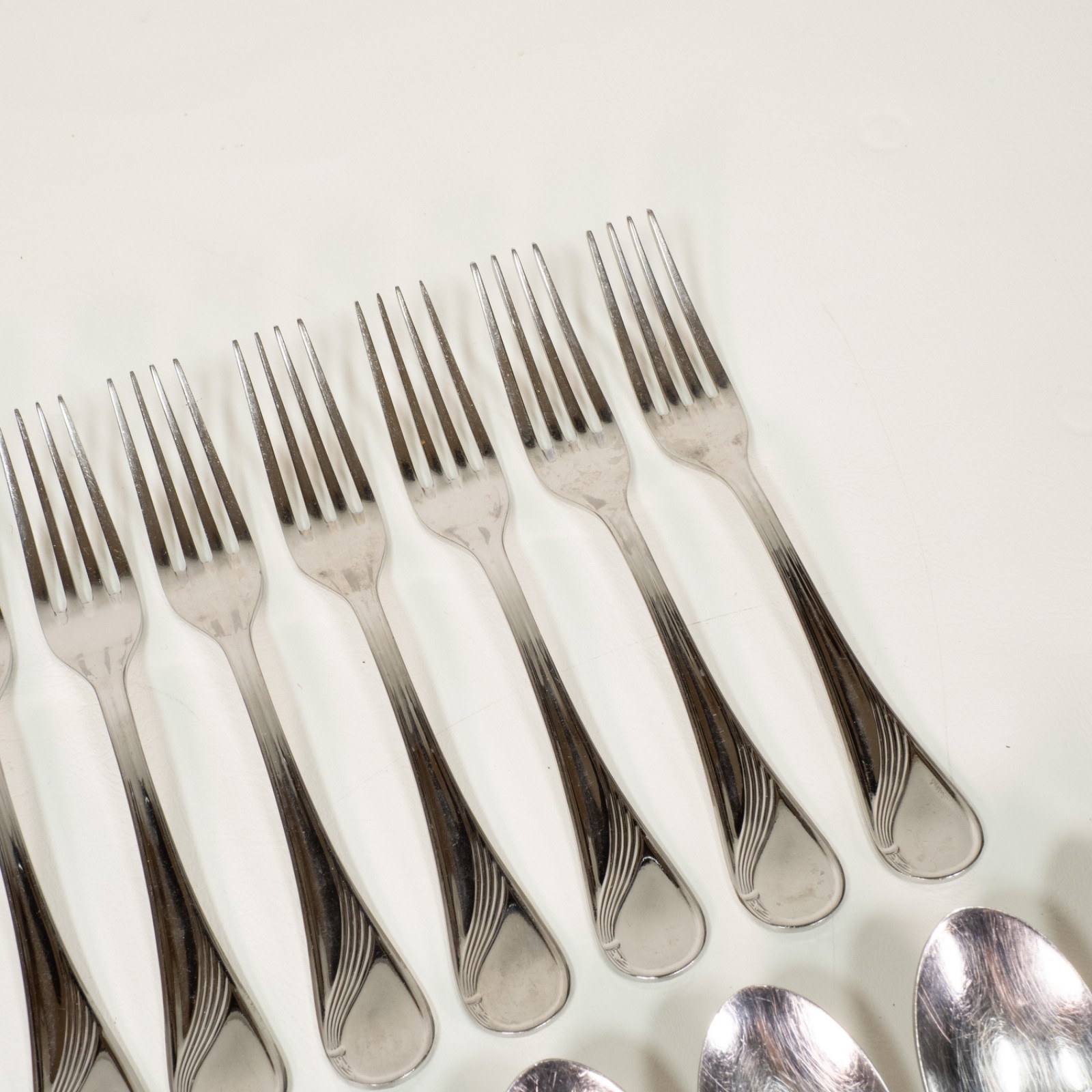 Mafil Vanstahl Unknown Pattern Stainless Steel Flatware Set of 35 Portugal