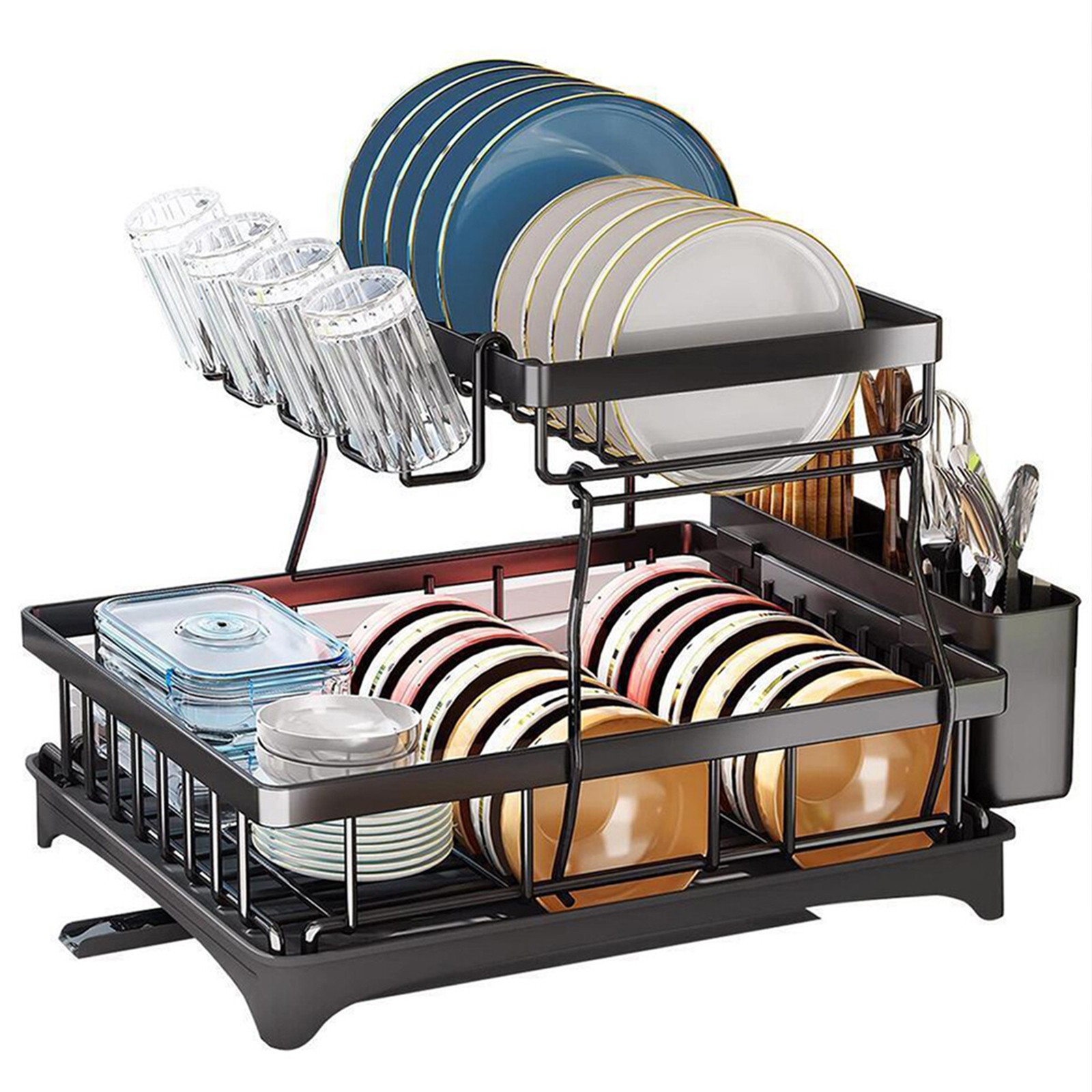Dish Drying Rack Large Over The Sink Dish Drainer Drying Rack Kitchen Organizers