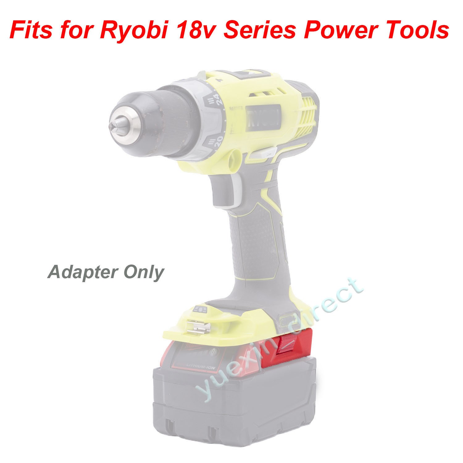 Adapter For Milwaukee 18V Li-ion Battery Convert to fits Ryobi 18V Power Tools