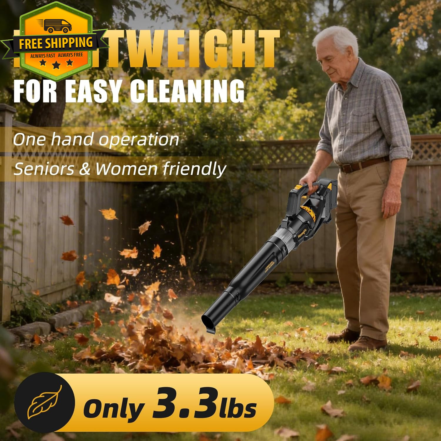 600 CFM Cordless Leaf Blower for DEWALT 20V MAX Battery 3 Speed 150MPH Tool Only