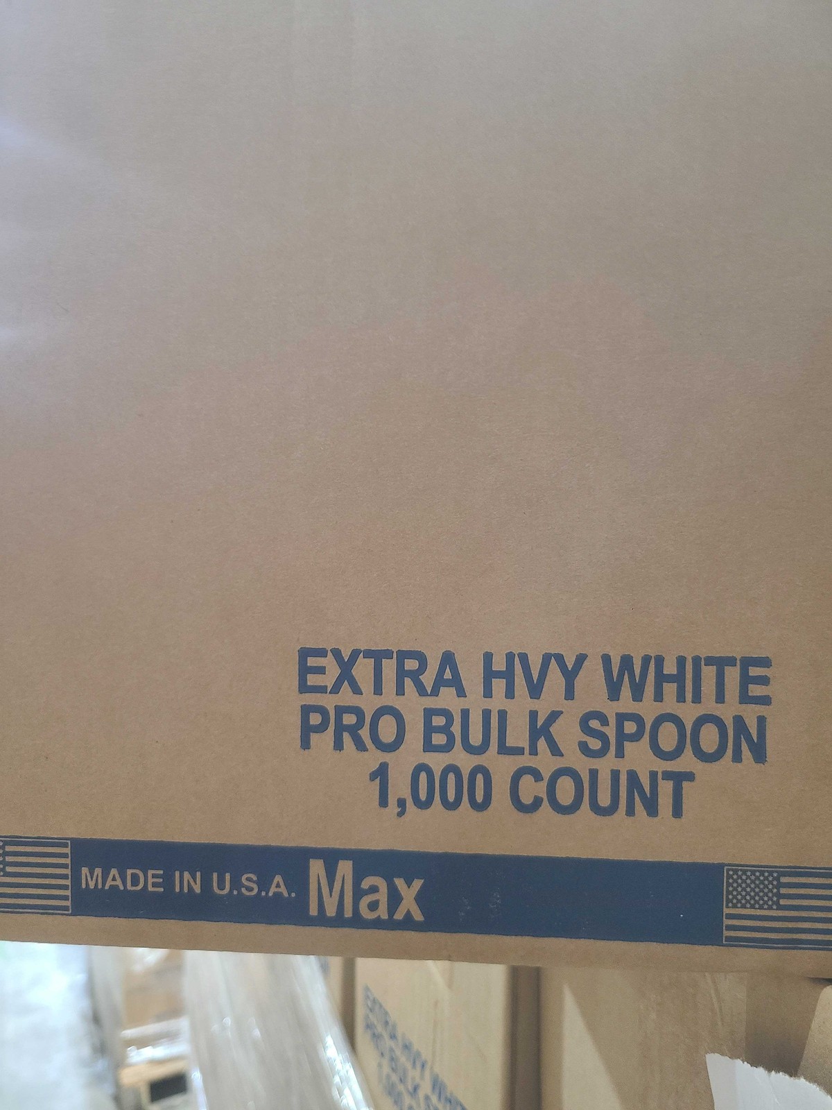 1000 Extra Heavy White Plastic Spoons Bulk Case Disposable Cutlery Made in USA