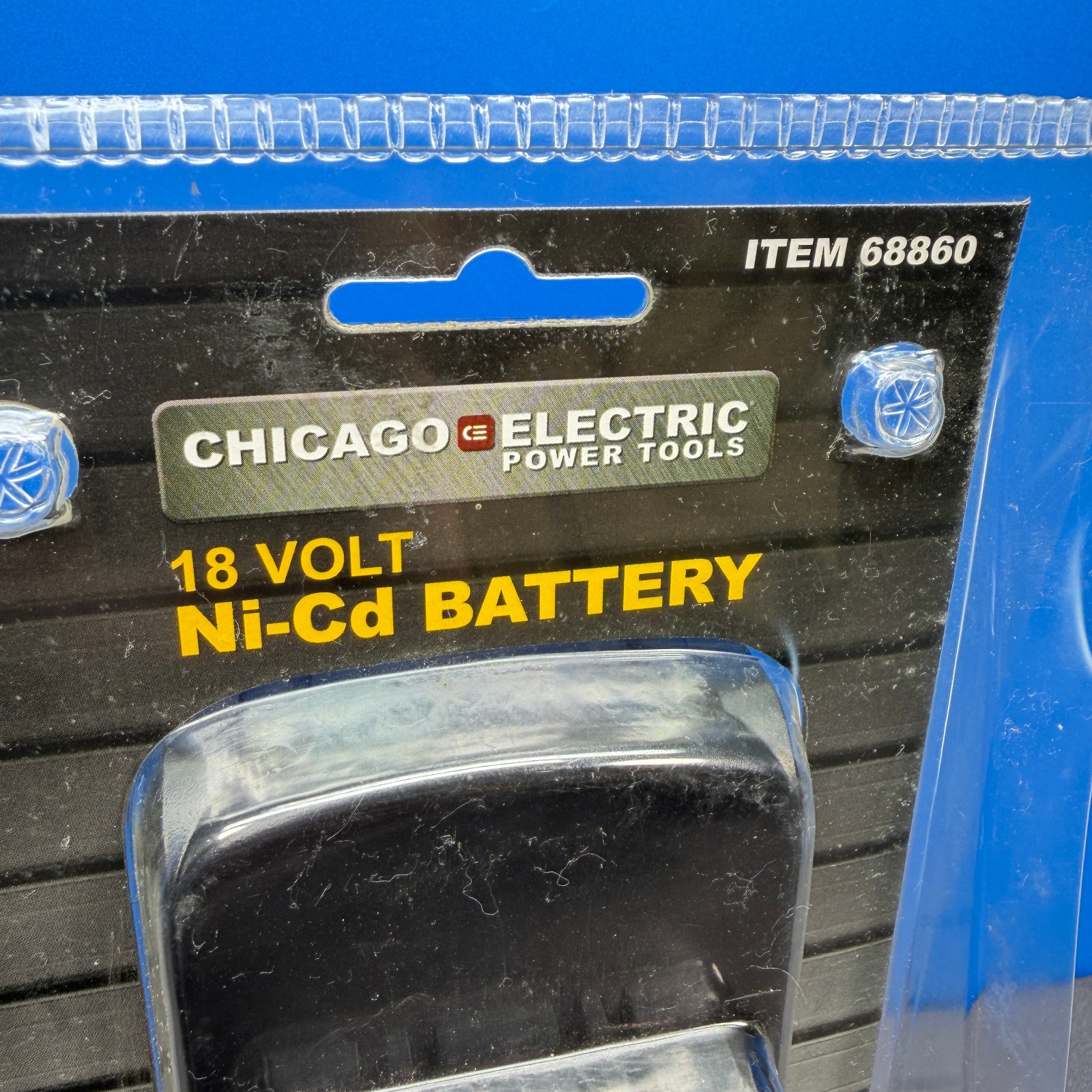 CHICAGO ELECTRIC 18 VOLT NI-CD BATTERY 68860 18V 1500mAh NICD POWER TOOLS NEW