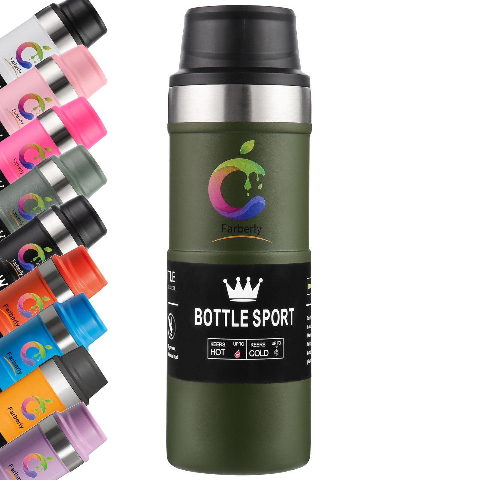 Stainle Trigger Action Travel Mug Stainle Cup 17oz Water Bottle Thermal cup T…