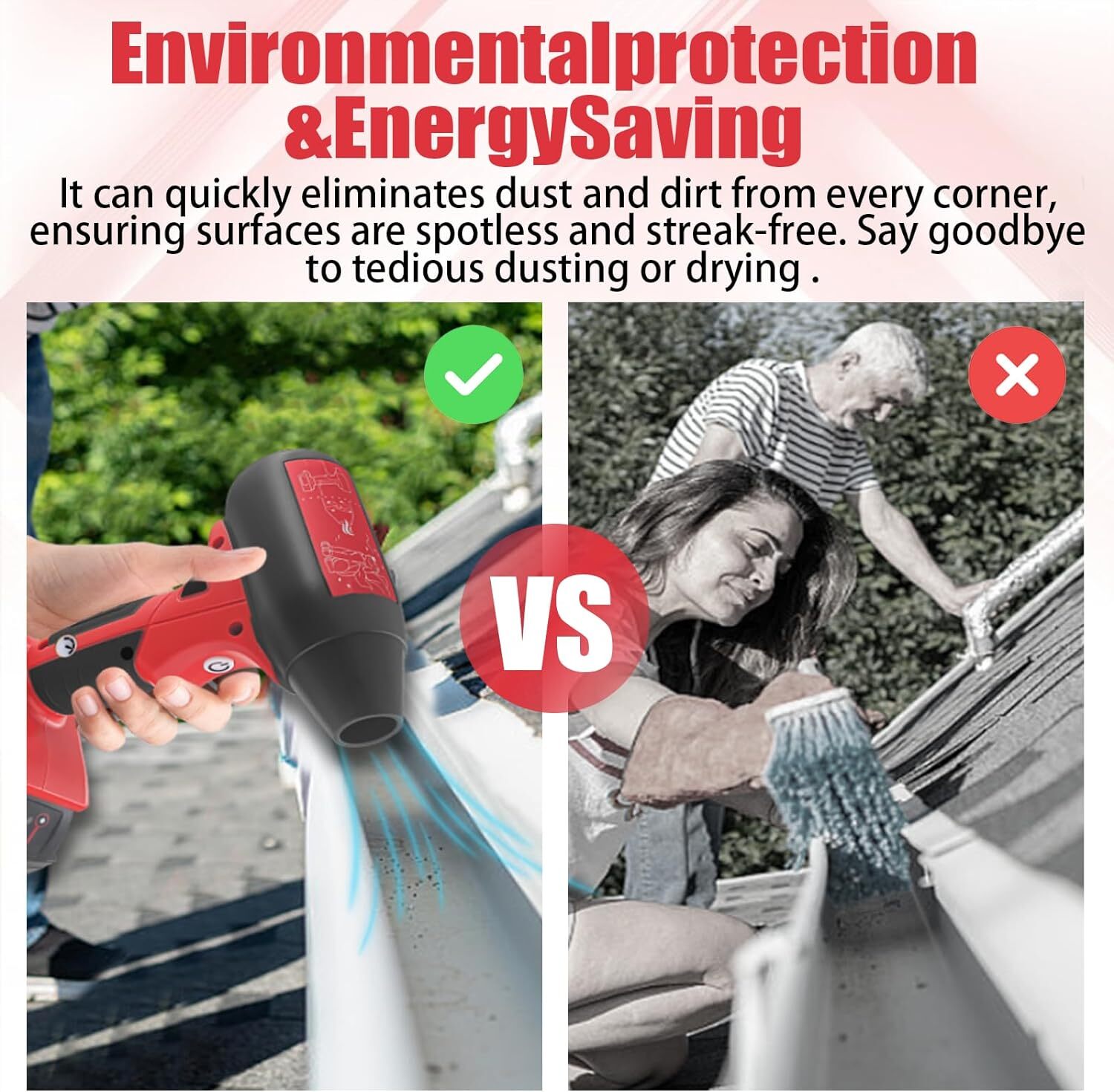 Electric Jobsite Air Blower for Milwaukee Battery Cordless Leaf Blower Handheld