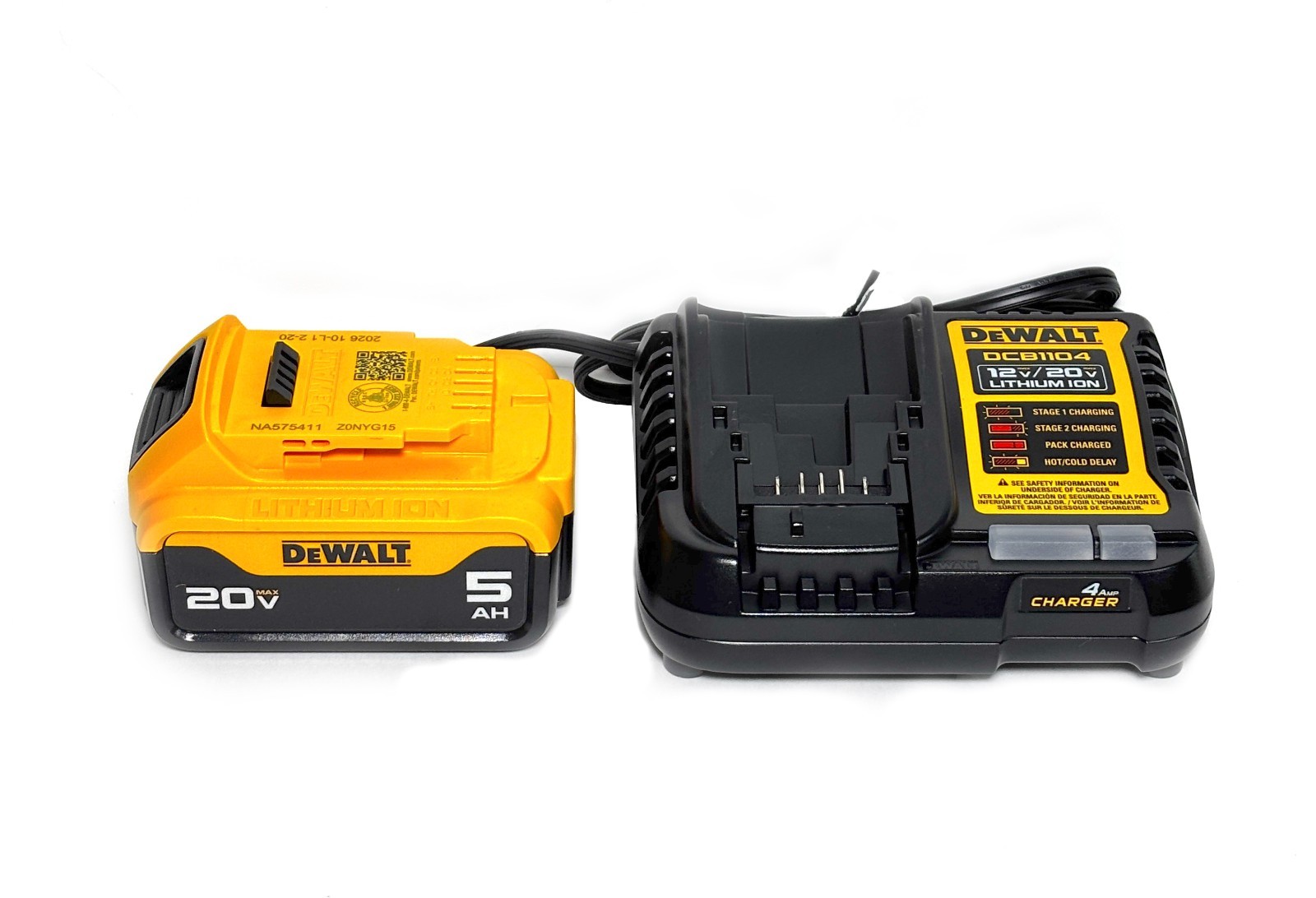 DeWalt DCB205C 20V MAX Lithium-Ion 5 Ah Battery and Charger