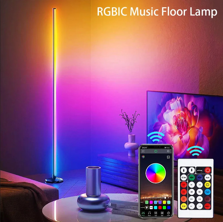 2-Pack Corner Floor Lamp,Lamps for Living Room with Smart App and Remote Control