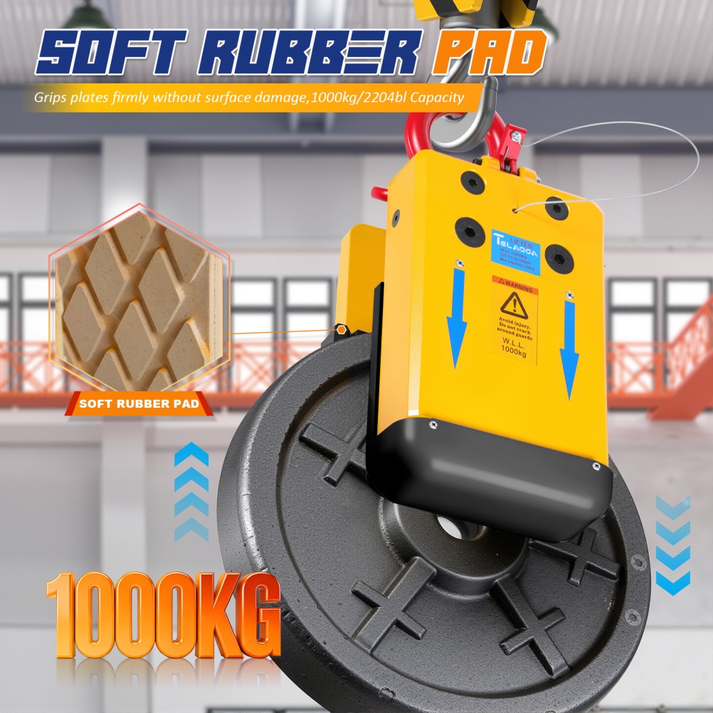0.4″-1.97″ Stone Slab Lifting Clamp Marble Stone Hanging Clamp Bearing 1000kg
