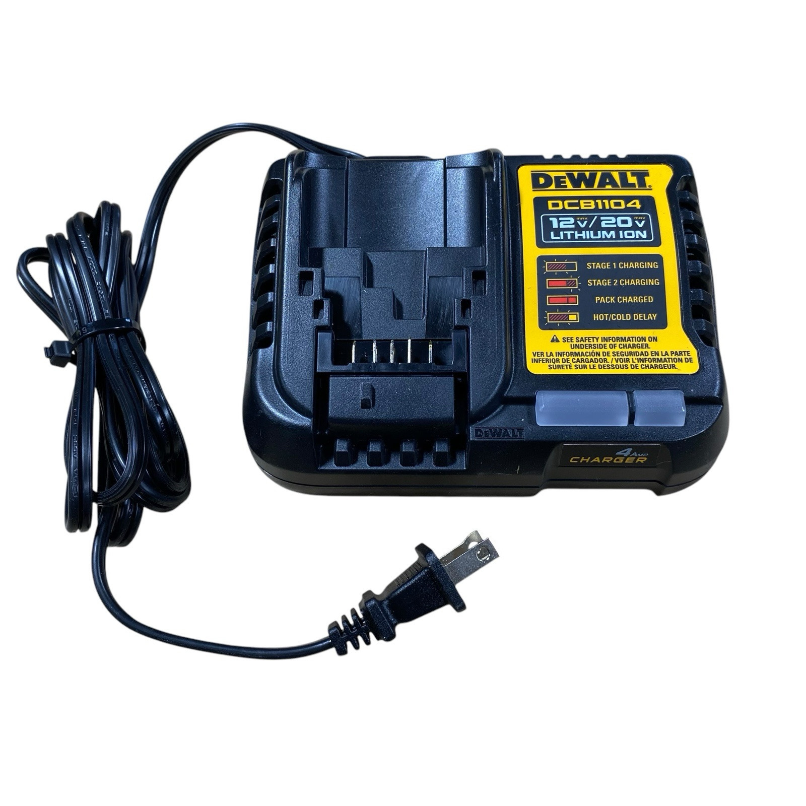 DEWALT DCB1104 20V Volt MAX Li-Ion Fast Battery Charger Genuine OEM