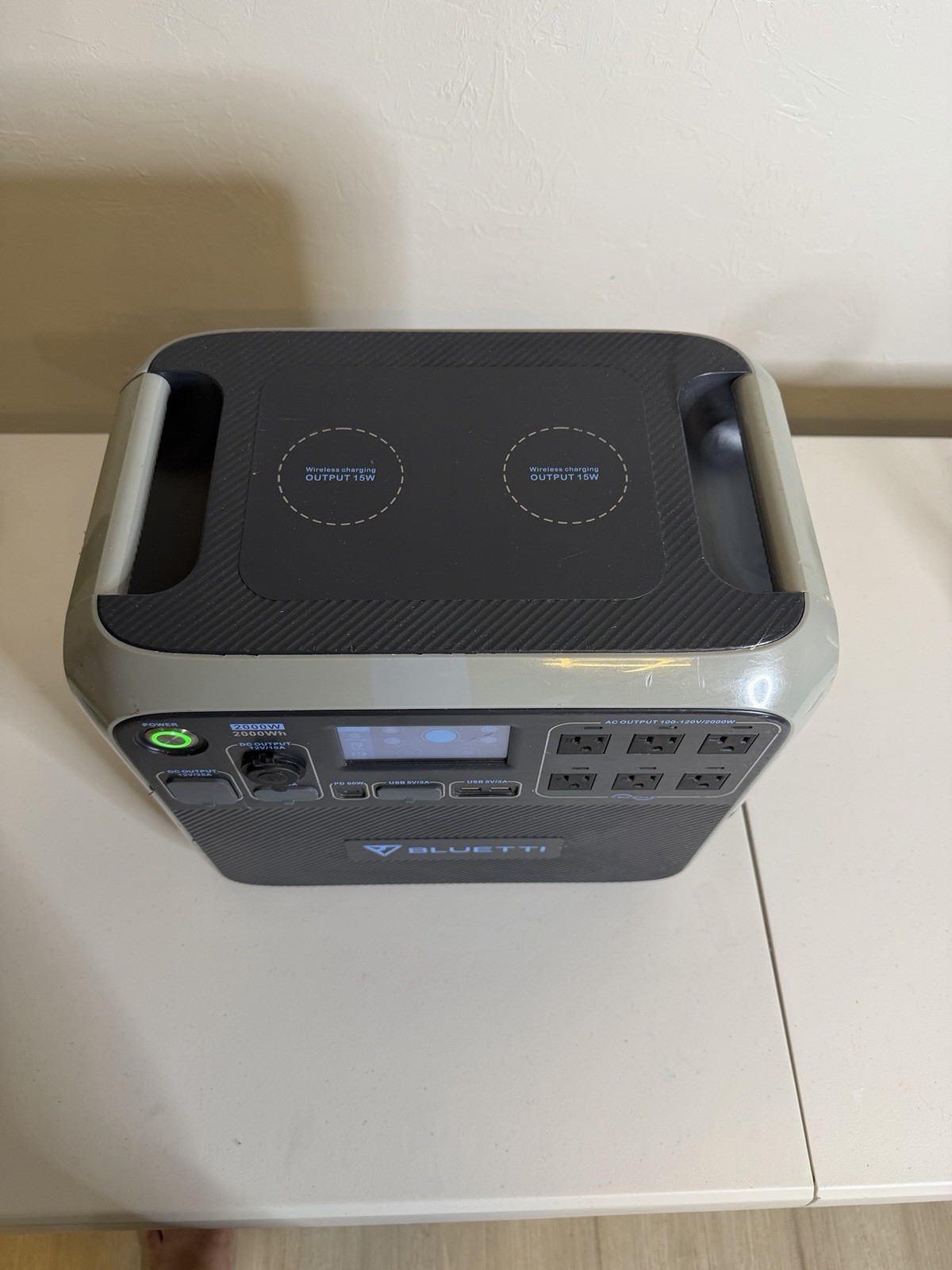 BLUETTI Portable 2000W 2000Wh Power Station Battery Generator USB Wireless