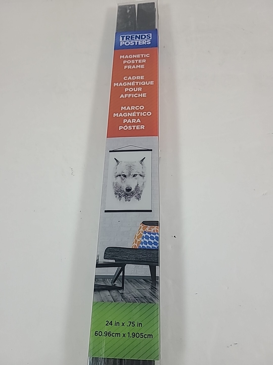 NEW! Black Boxed Magnetic Poster Frame – 24 in. x 0.75 in. by Trends Poster
