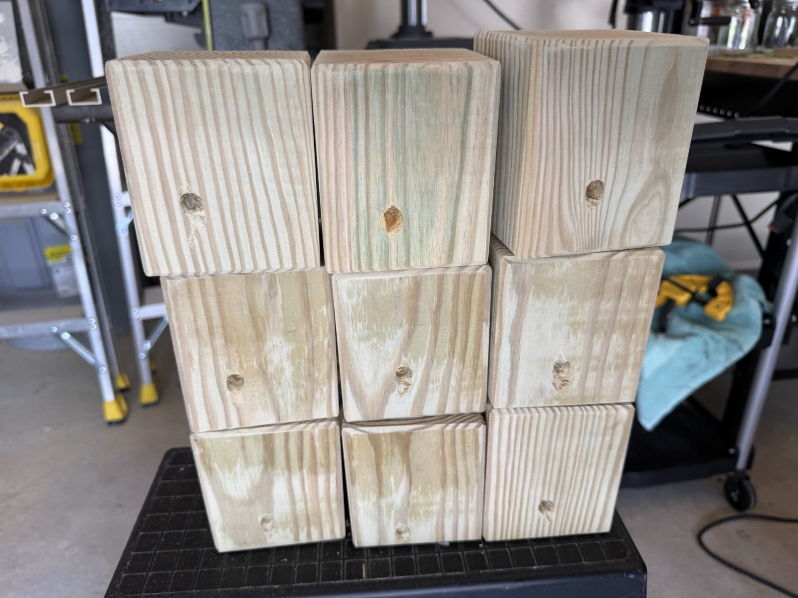 Set Of 2 Handmade Soft Pine Carpenter Bee Traps W/ Jars & Hooks- Free Shipping!