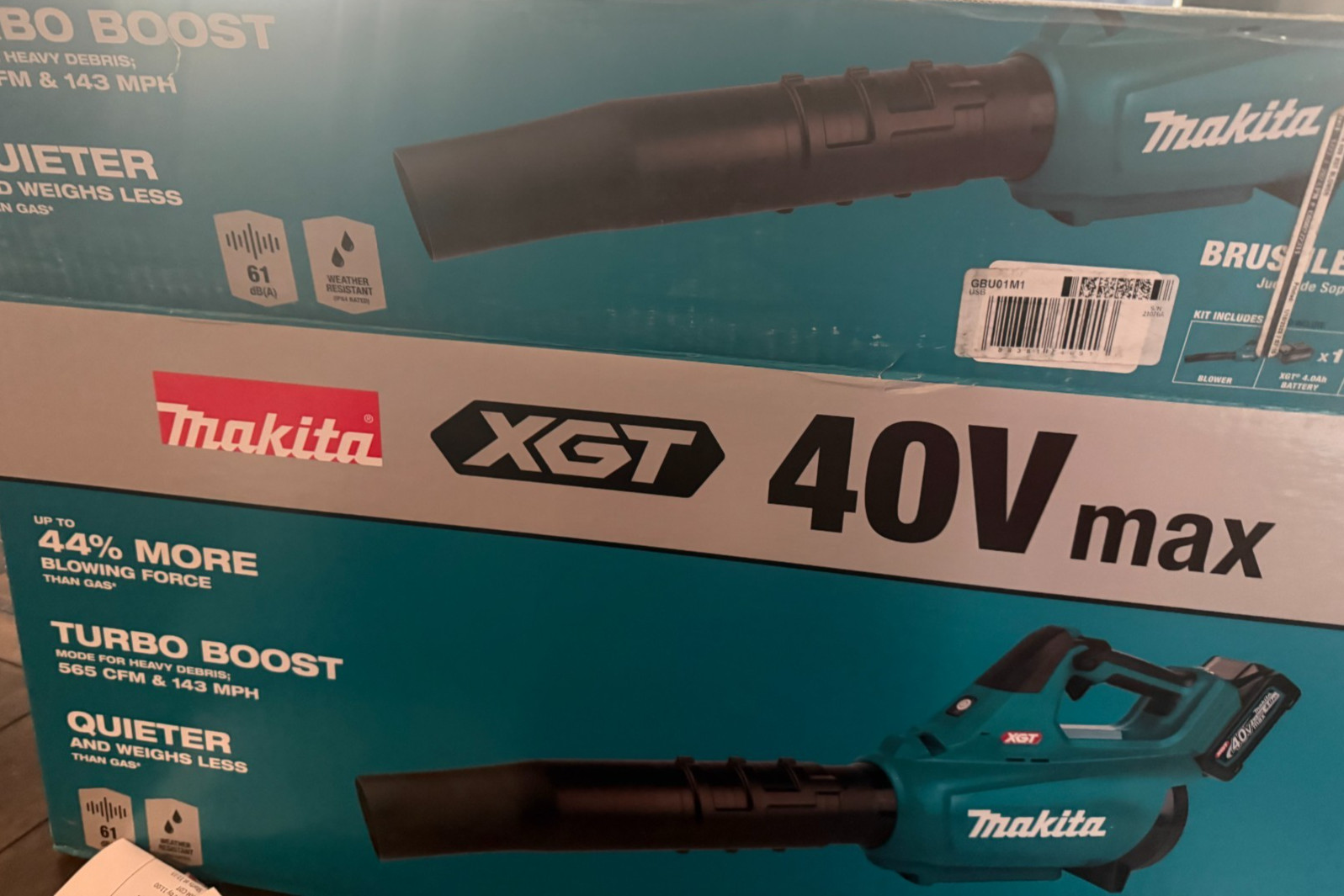 MAKITA 40V max XGT® Brushless Cordless Blower (Tool Only) GBU01Z