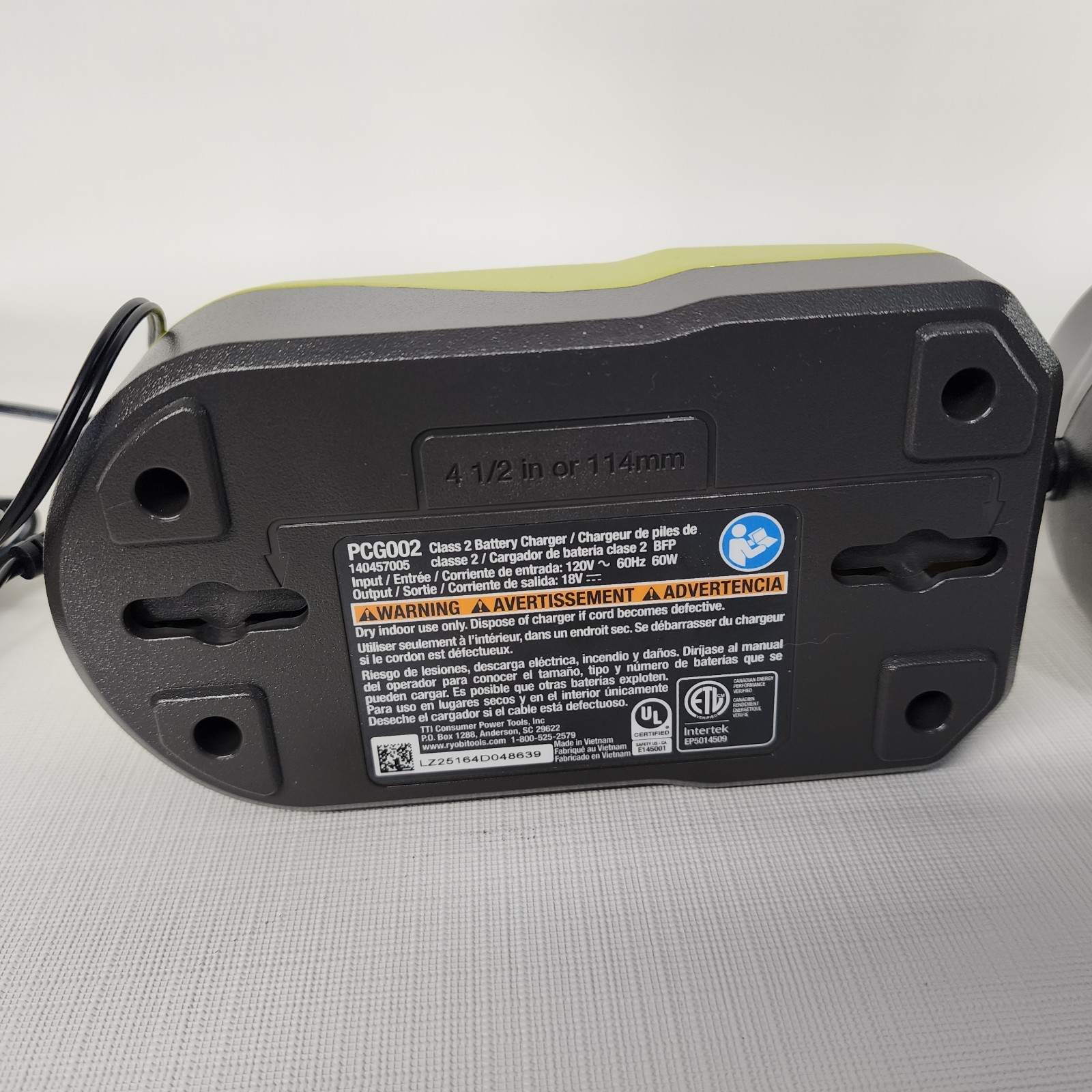 Ryobi 18V ONE+ Battery Chargers P118B & PCG002 Set – Tested & Working New no box