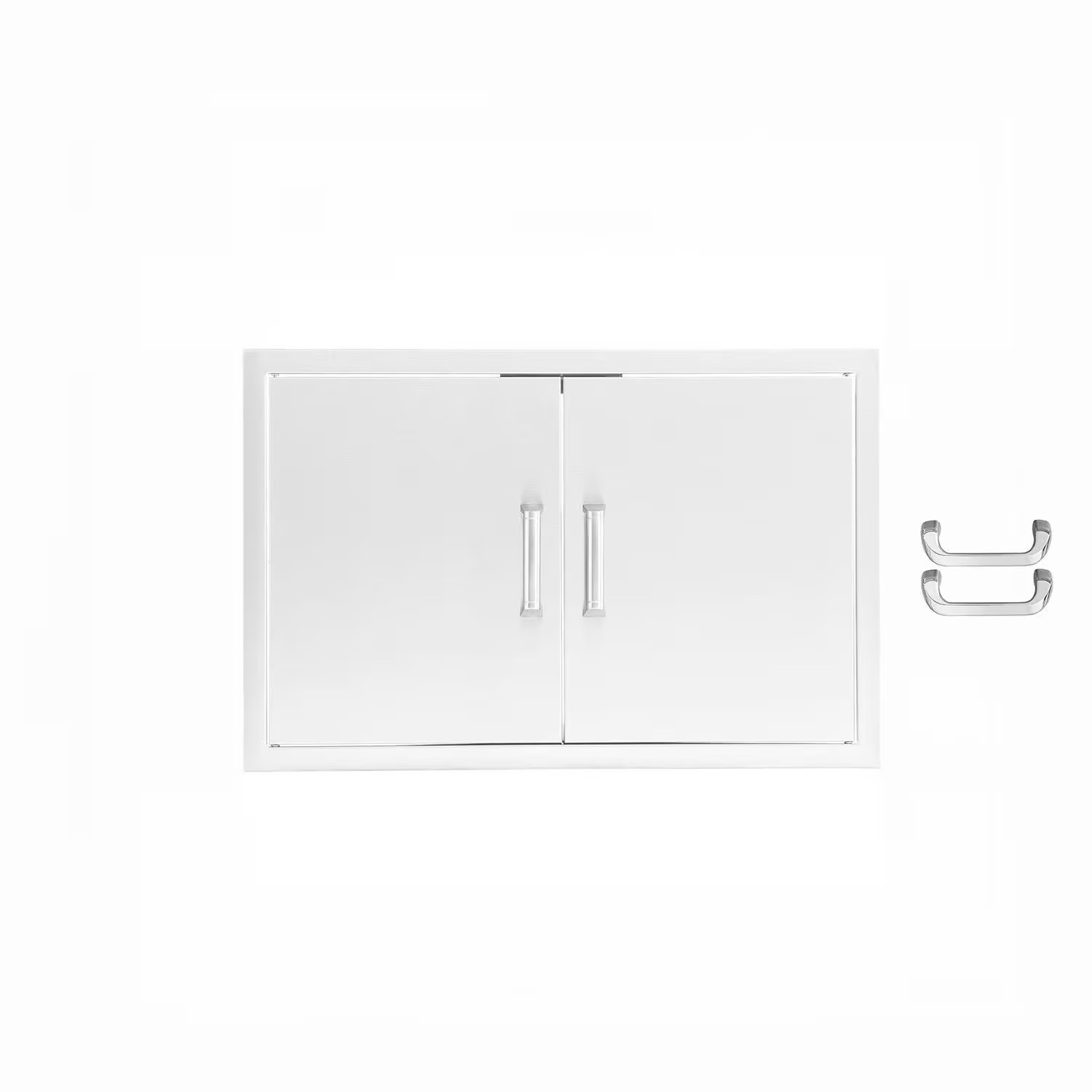 BBQGuys Signature 32-in Stainless Steel Double Access Door