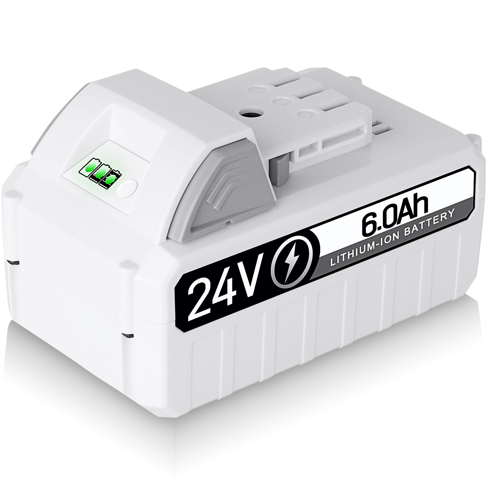 Pack 6.0Ah Li-Ion Battery For Snow Joe + Sun Joe iON+ 24V 24VBAT-LTX 24VBAT-LTW