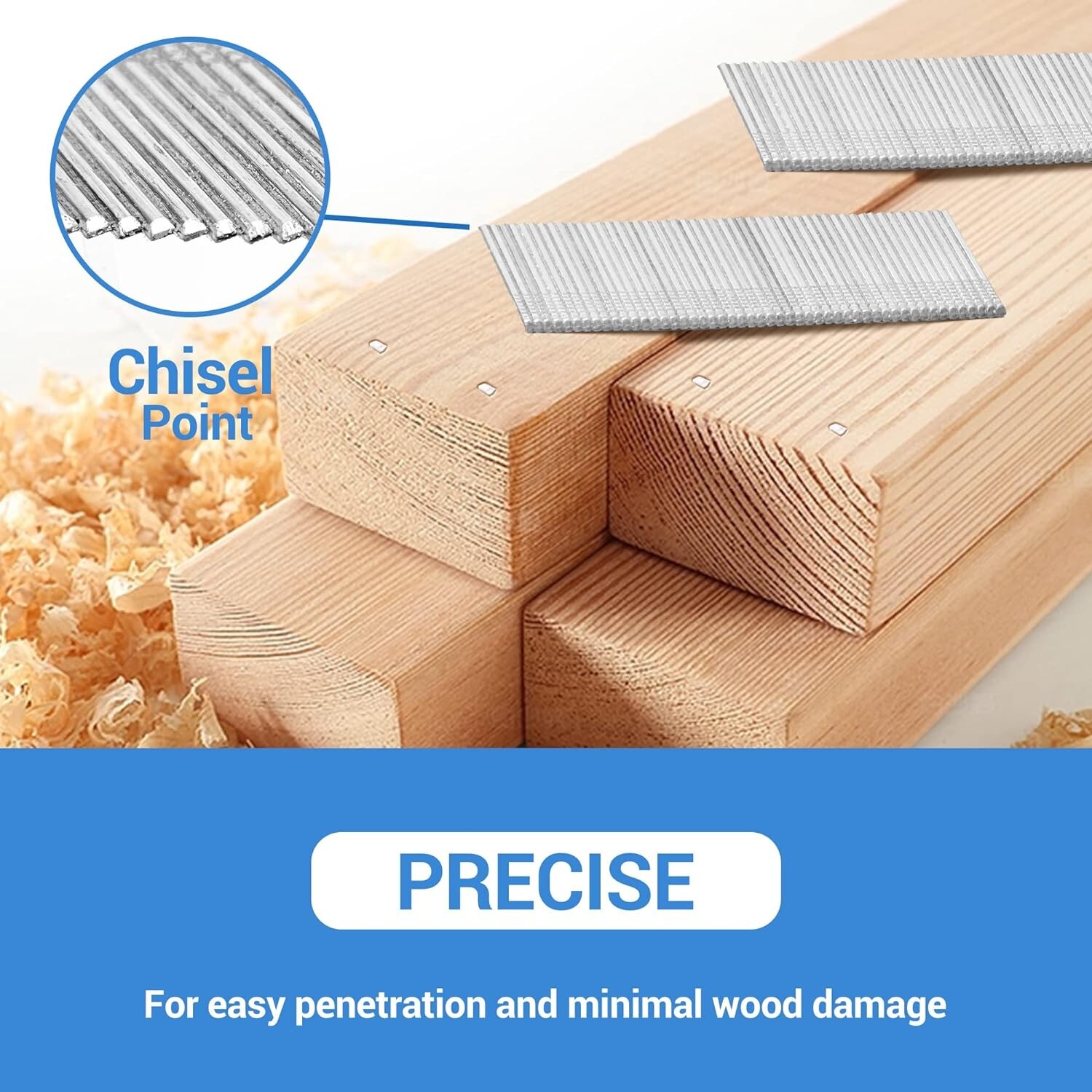 meite 16 Gauge 20 Degree Angled Finish Nails Galvanized 2″ Length Bluk Case