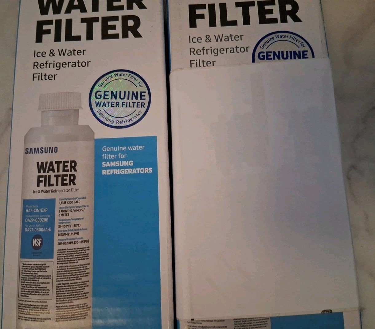 Samsung Replacement Refrigerator Water Filters DA29-00020B HAF-CIN/EXP Lot Of 2