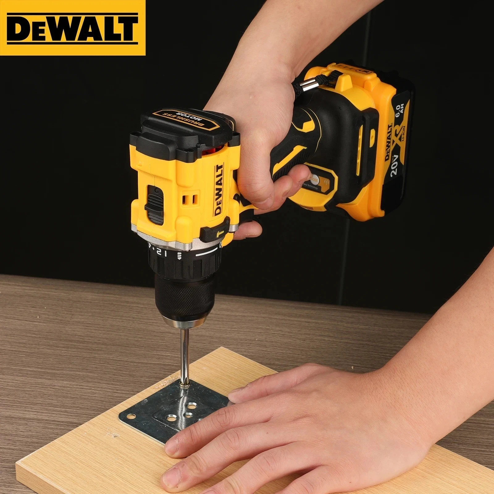 DEWALT 20V MAX Cordless Drill Driver Kit, Electric Drill, Brushless 1/2 Inch