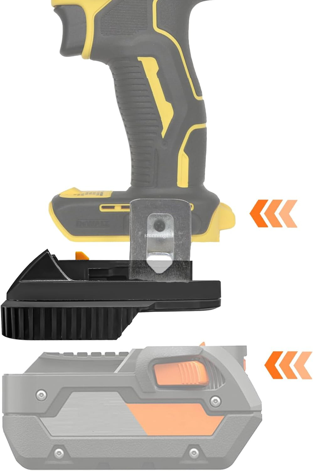 Battery Adapter for Ridgid 18V Li-ion convert to for Dewalt 20v Power Drill