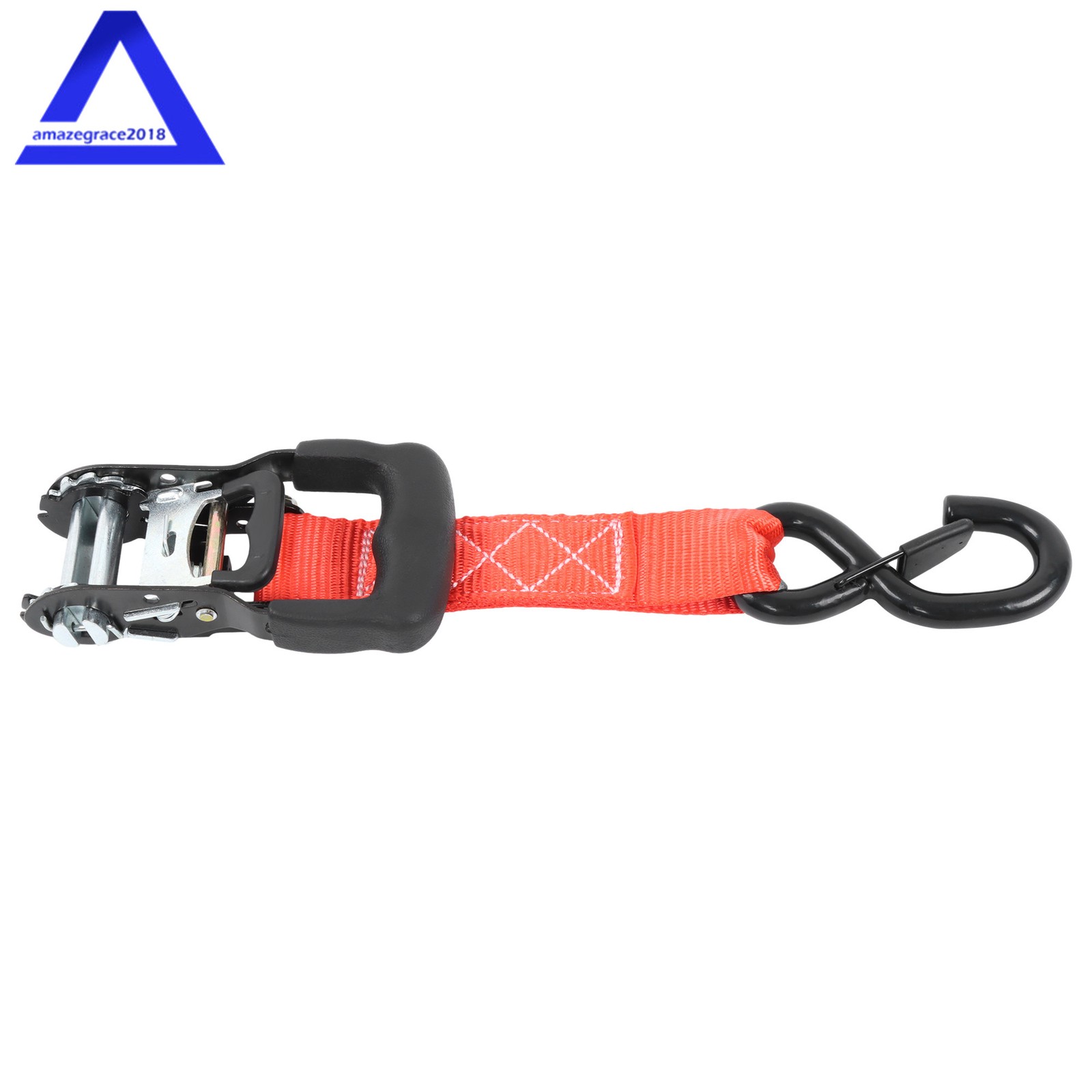 4 Pack 1.6″ × 15 Feet Heavy Duty Tie Downs 5208Lbs Ratchet Straps W/ S Hook Red