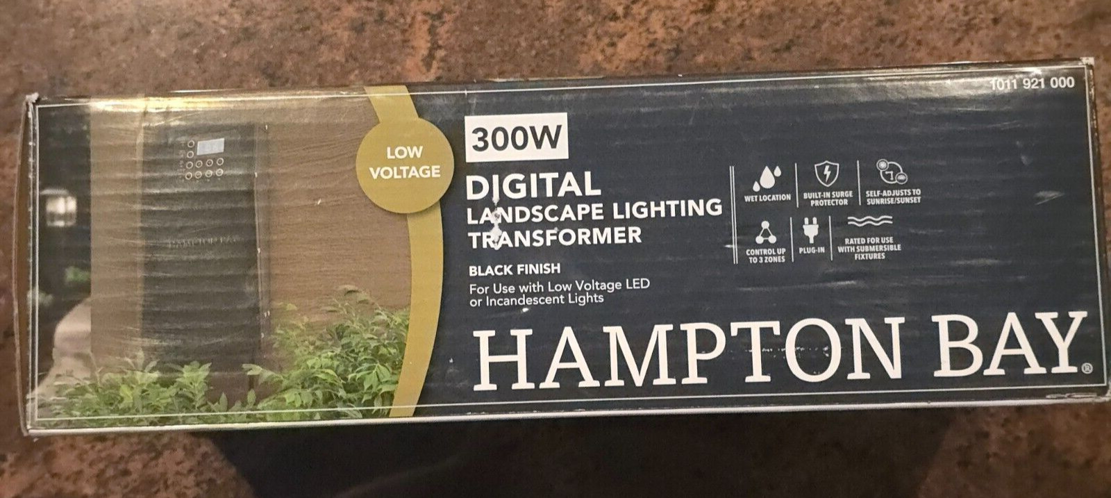 Hampton Bay ER-300-1215-AL Low Voltage 300W 3 Channel Landscape Transformer