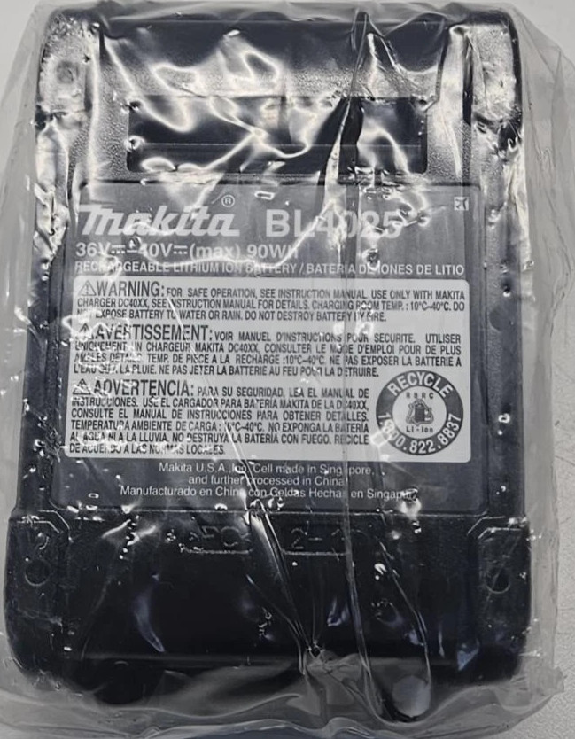 Makita XGT BL4025 40V Lithium-Ion Battery 2.5Ah Black BL4025 MPN 40V Li-Ion