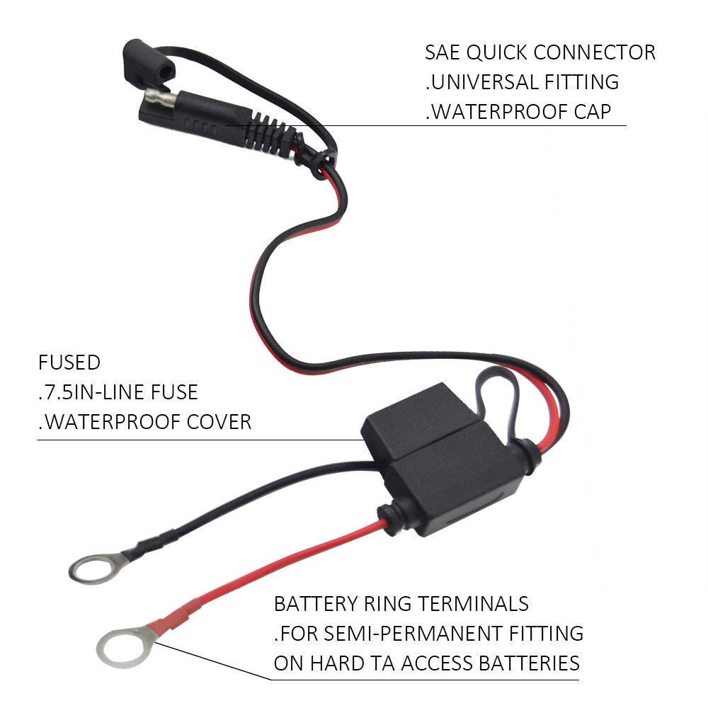 6V/12V 1A Smart Battery Charger, Charger and Maintainer For Car SUV Motorcycles