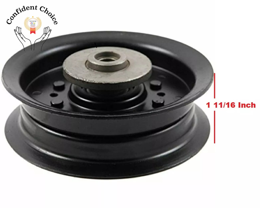 Flat Idler Pulley 54″ for Husqvarna YTH26V54 YTH2754 Z254F Z254I YTH2454 54 Deck