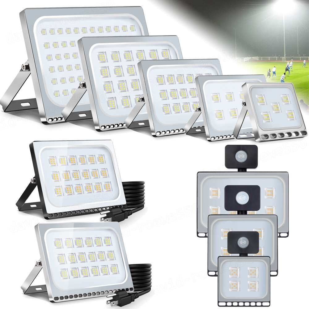 10W-500W Watt Led Flood Light Outdoor Security Garden Yard Spotlight Lamp 110V