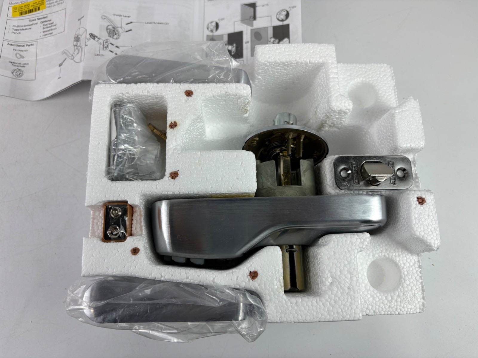 Schlage Plymouth Keypad Lock with Lever Handle * please read description *
