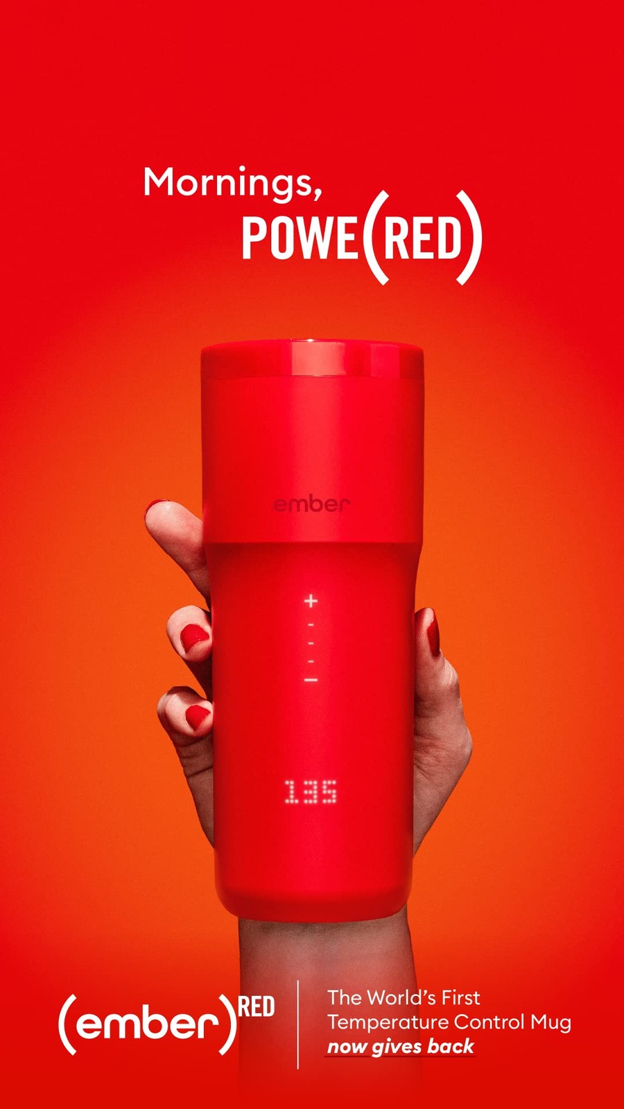 Ember Temperature Control Travel Mug 2, 12 Oz, App-Controlled Heated Coffee Mug