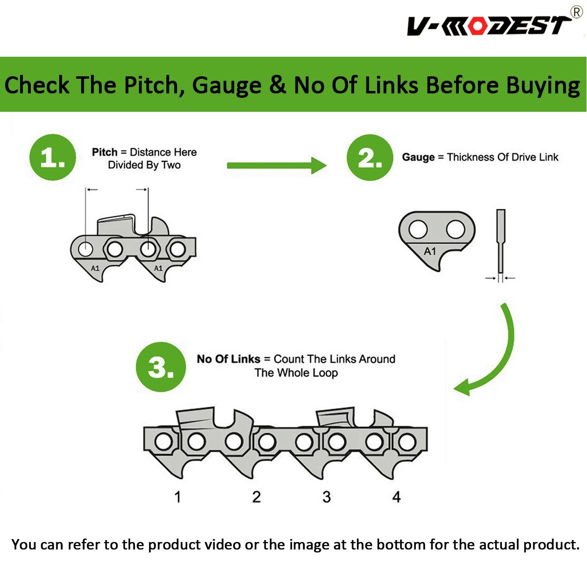 5PACK 24-In Chainsaw Chain For Stihl Husqvarna Full Chisel 3/8 Gauge .050″ 84DL