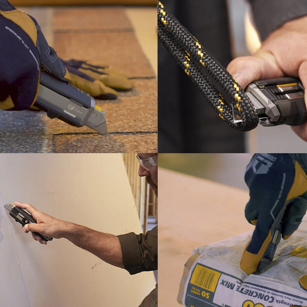 ToughBuilt – Scraper Knife 5 Blades,Integrated Scraper Edge, Quick-Change Blade