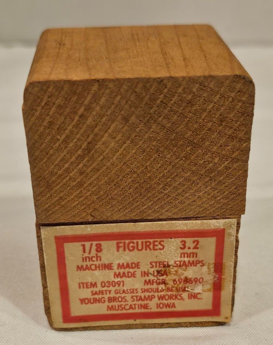 Young Brothers Stamp Works Numbers 1/8″ 3.2mm Steel Stamp Numbers 03091