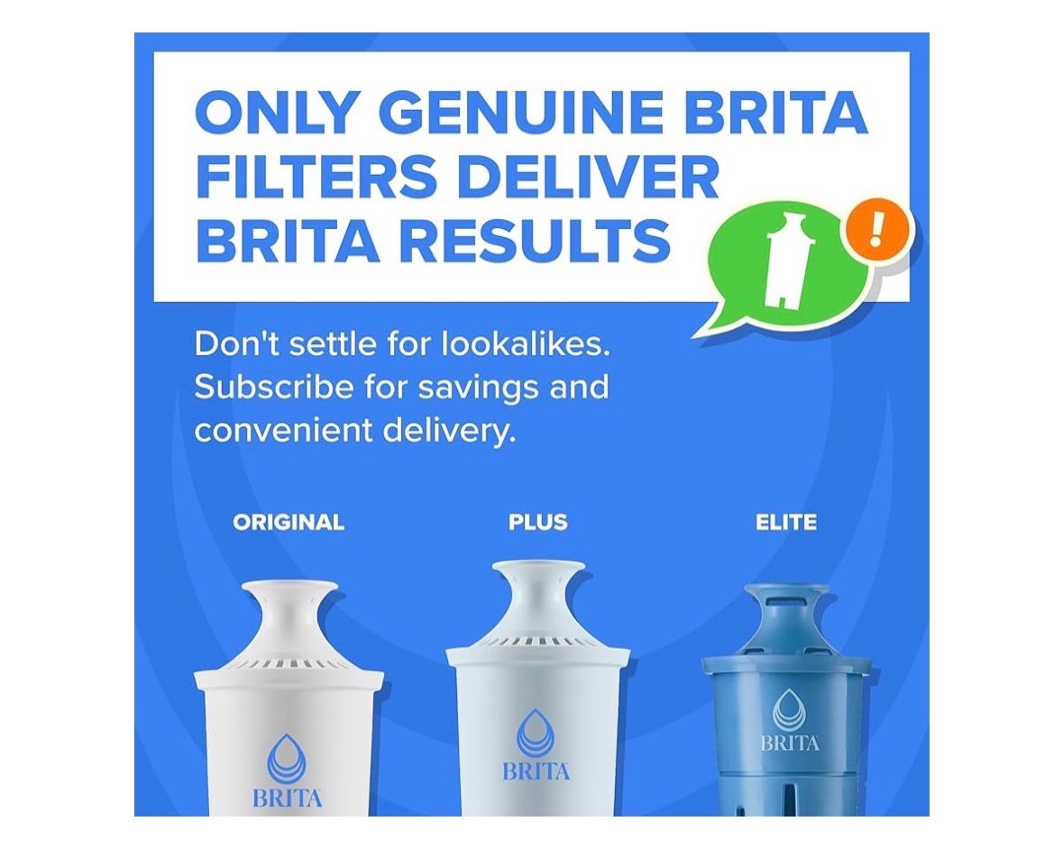 Brita Large 10-Cup Elite Water Filter Pitcher New Sealed White