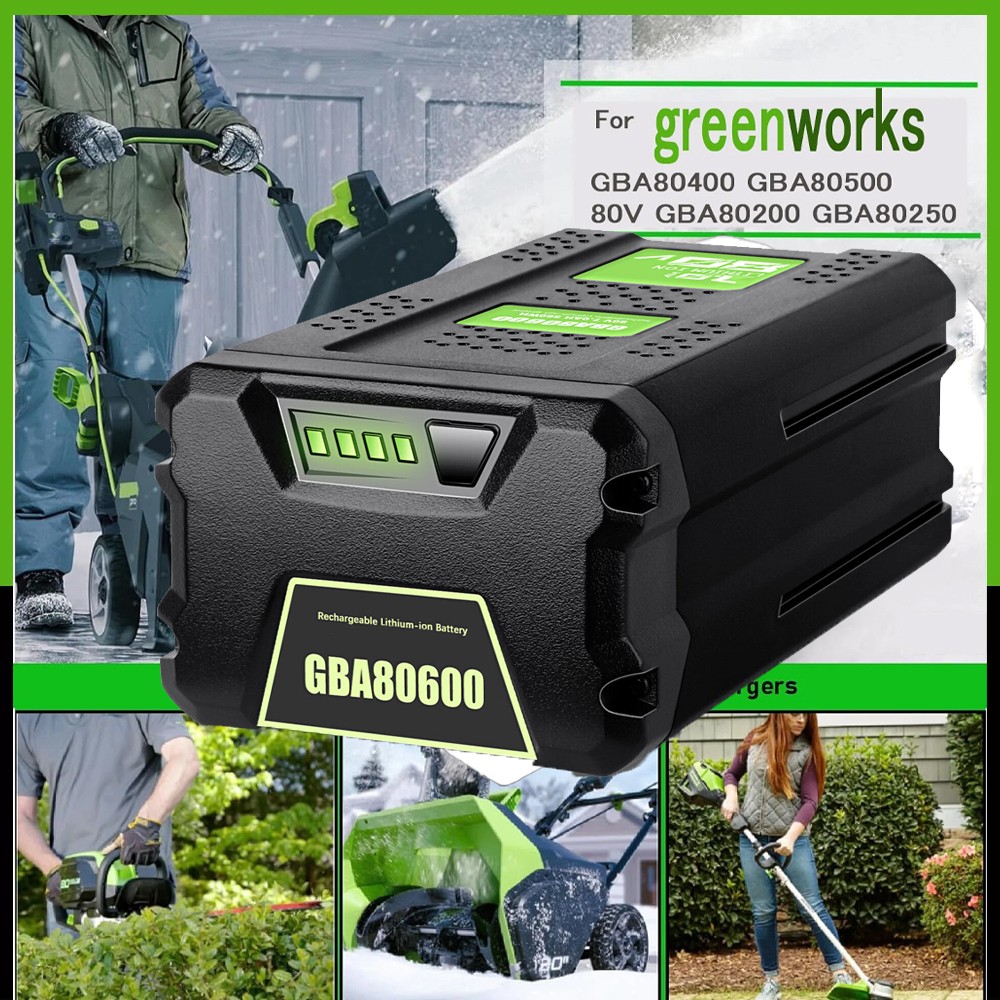 Battery FOR Greenworks 80V Lithium Ion 5.0Ah Rechargeable Li-ion BAB727 GBA80200